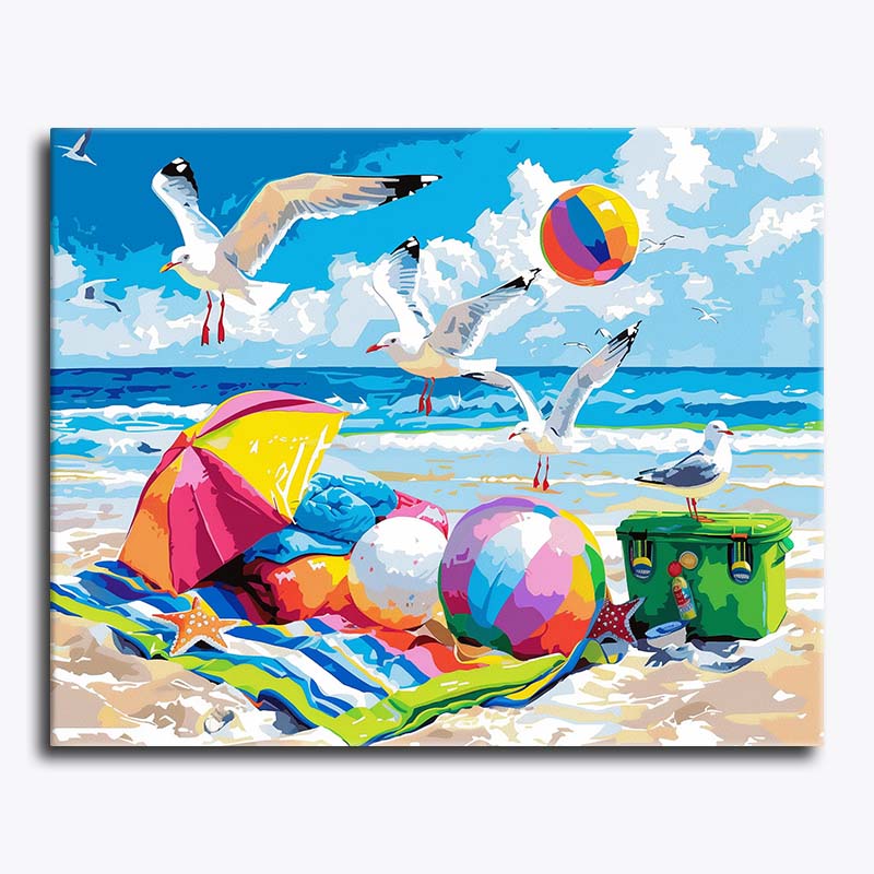Seaside Holiday – Paint by Numbers