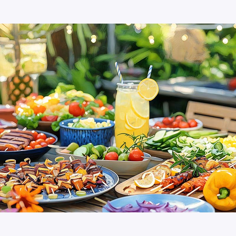 Summer BBQ Feast – Paint by Numbers