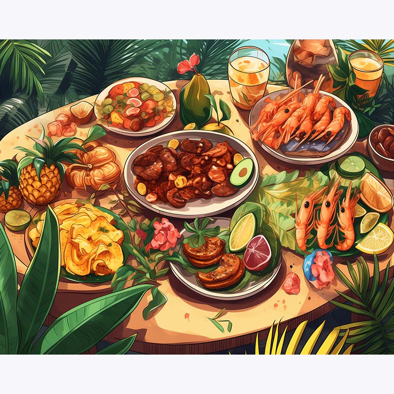 Tropical Feast – Paint by Numbers