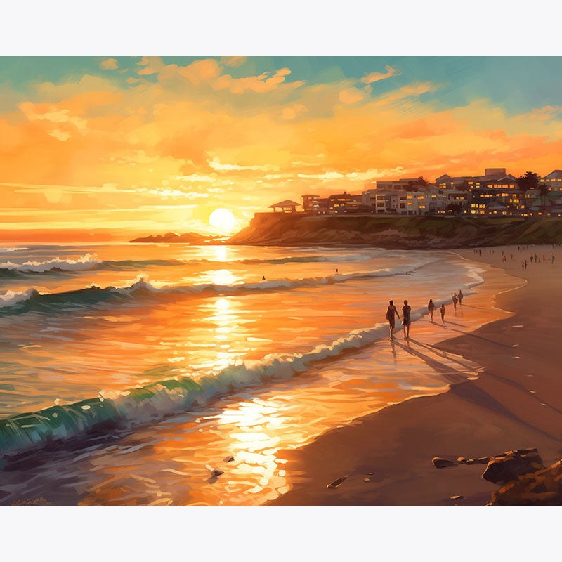 Summer Sunset Glow – Paint by Numbers