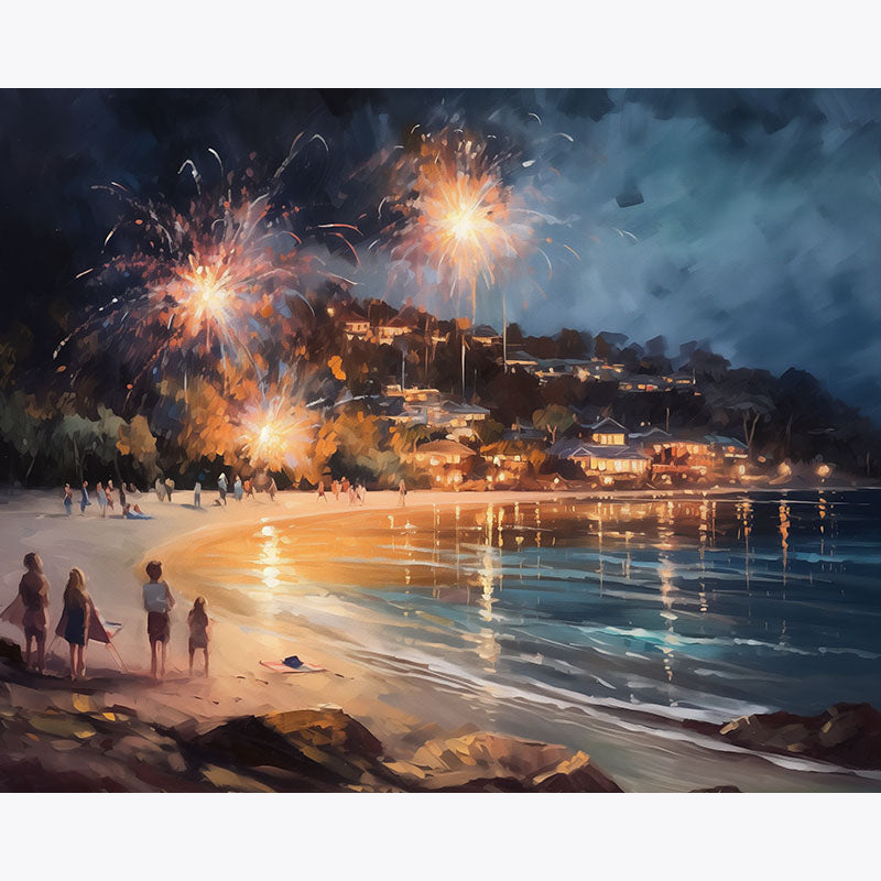 Midsummer Fireworks – Paint by Numbers