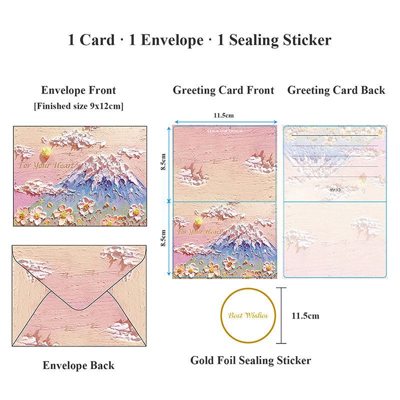 Golden Wishes Greeting Card Set