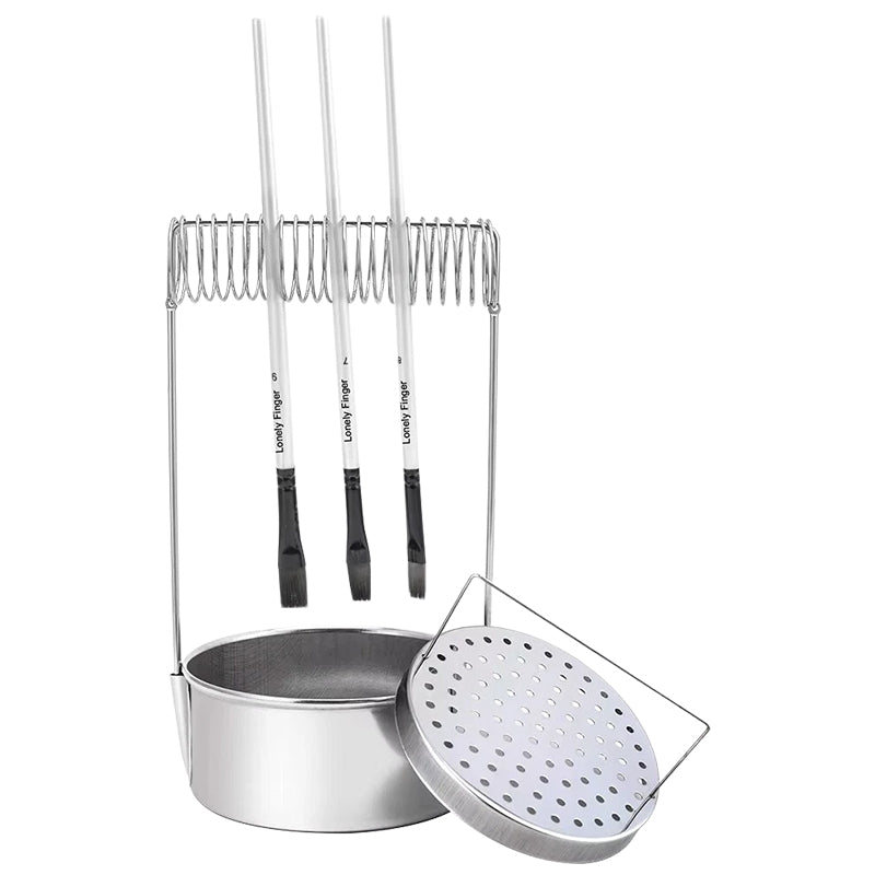 Removable Stainless Steel Brush Washer with Wash Tank