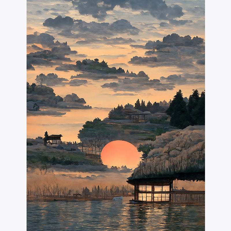 Sunset Reverie – Paint by Numbers