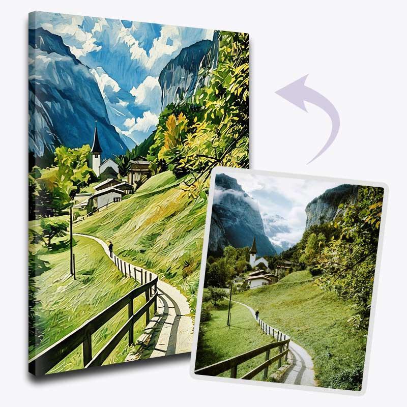 Custom Scenic Memory – Paint by Numbers - My Store