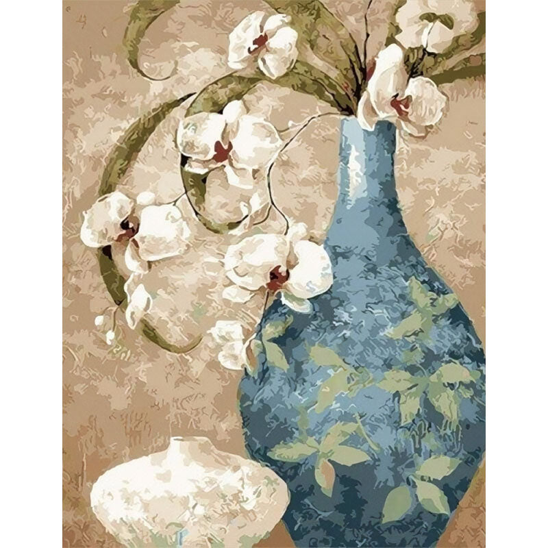 Serene Orchid Vase – Paint by Numbers
