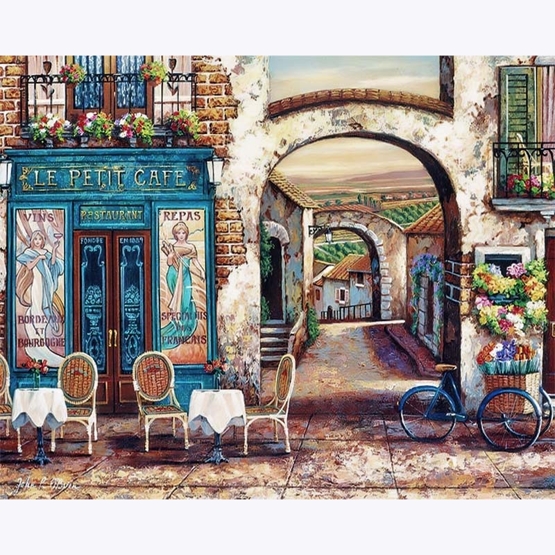 Café Stroll – Paint by Numbers