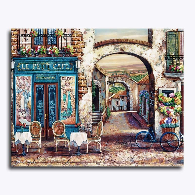Café Stroll – Paint by Numbers