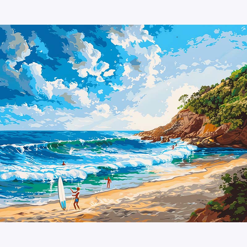 Surfside Paradise – Paint by Numbers