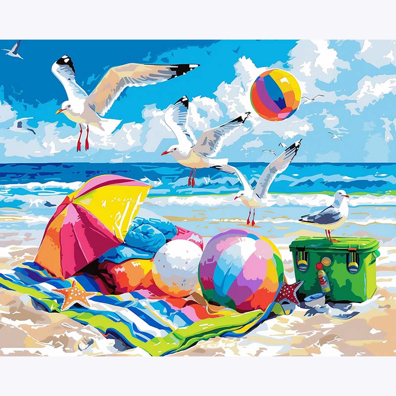 Seaside Holiday – Paint by Numbers