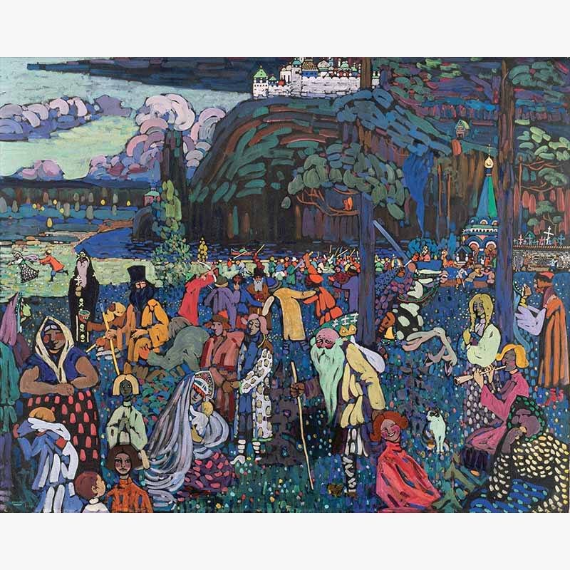 Colorful Life by Wassily Kandinsky – Paint by Numbers