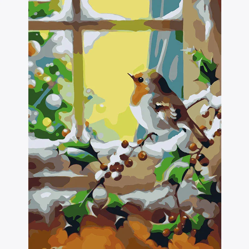 Robin’s Christmas – Paint by Numbers
