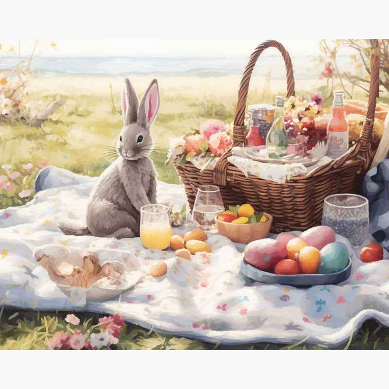 Easter Picnic – Paint by Numbers