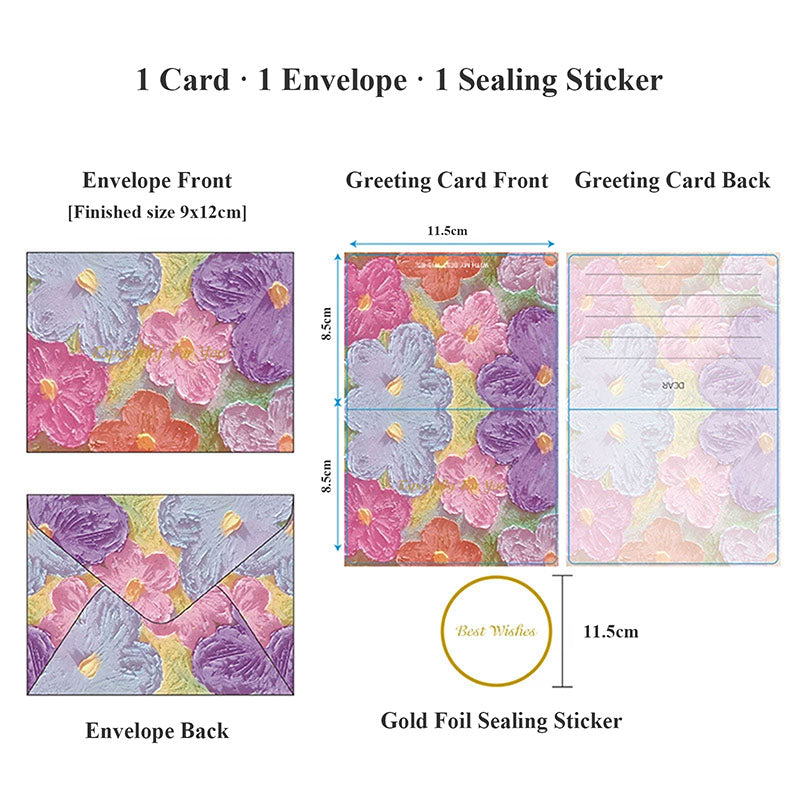 Golden Wishes Greeting Card Set