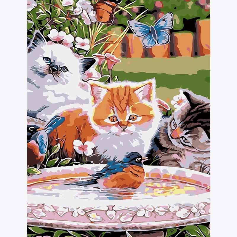 Garden Whisker Wonders – Paint by Numbers