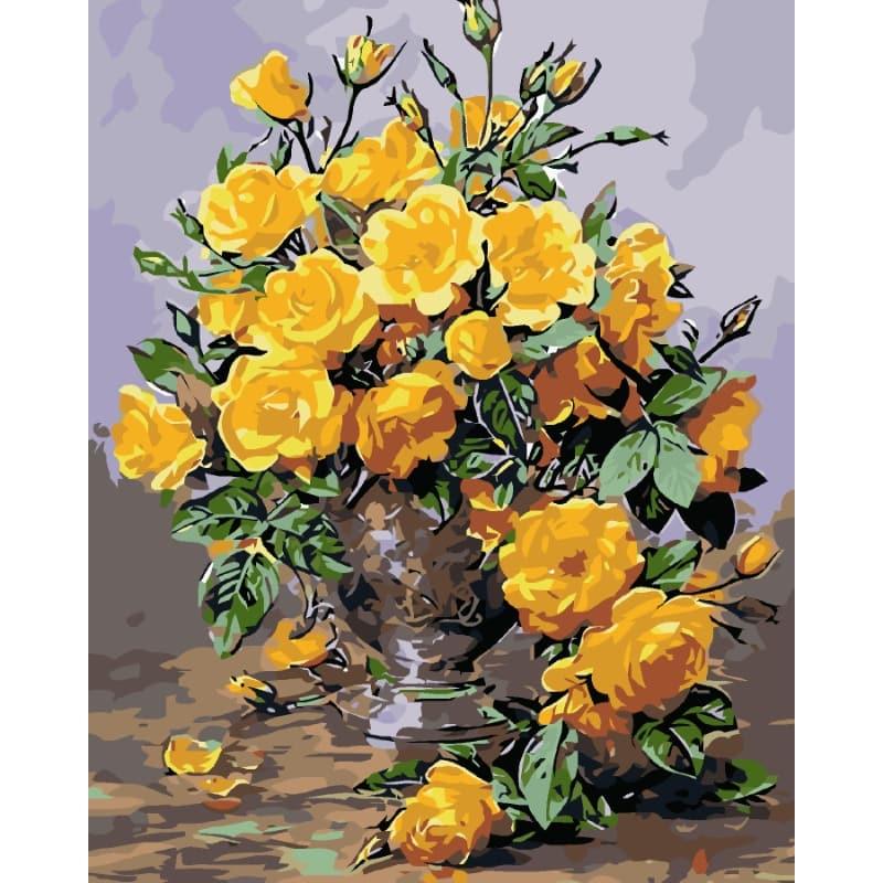 Yellow Roses – Paint by Numbers - My Store