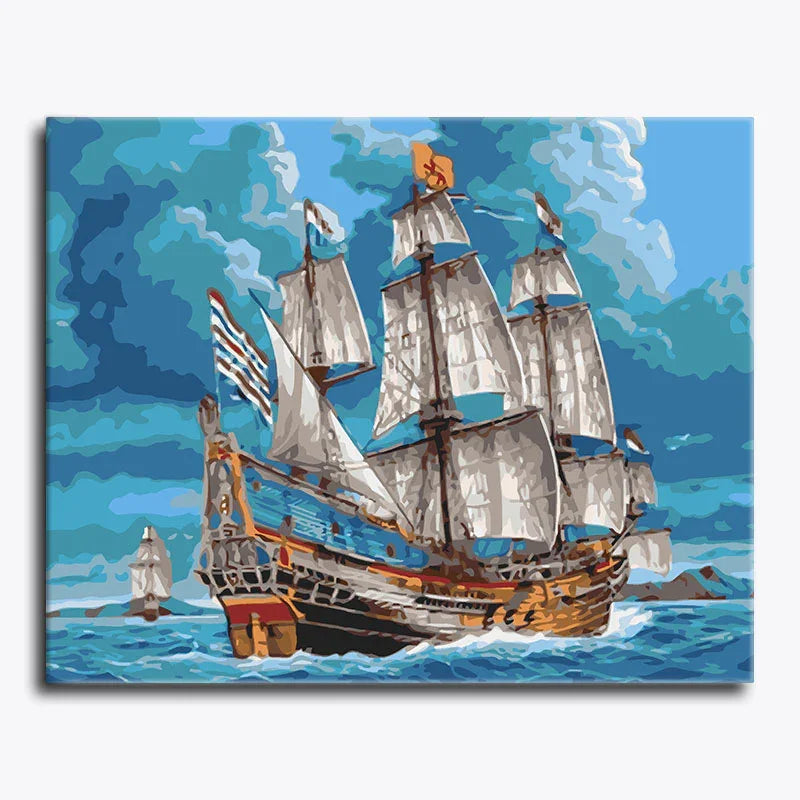Voyage of the Galleon – Paint by Numbers - My Store