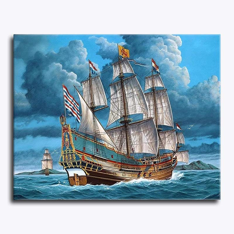 Voyage of the Galleon – Paint by Numbers - My Store