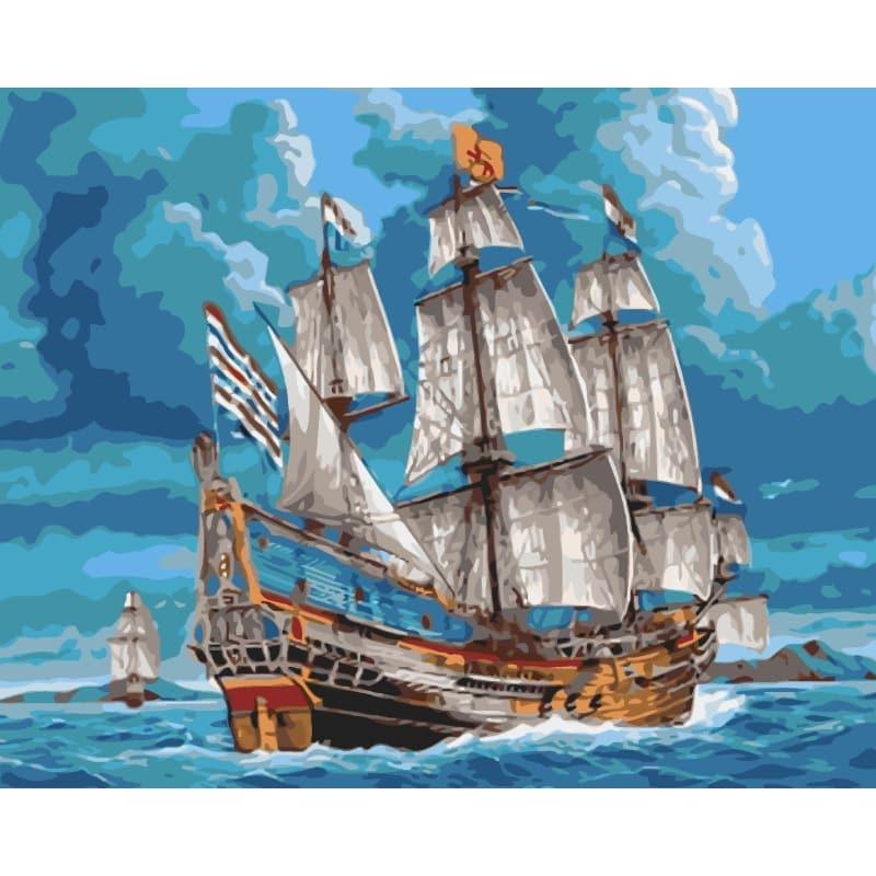 Voyage of the Galleon – Paint by Numbers - My Store