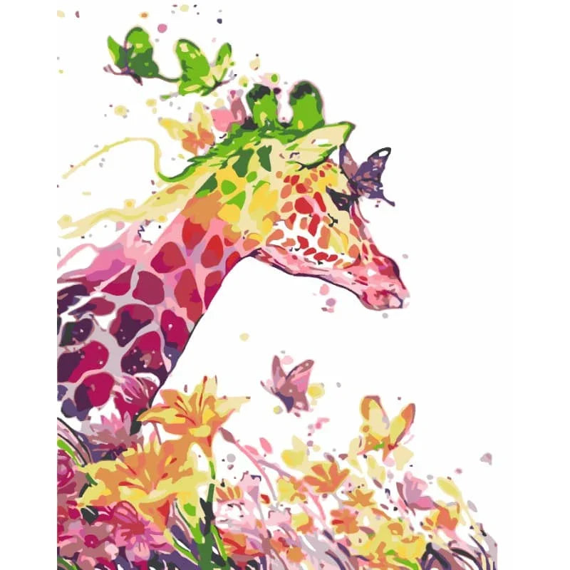Giraffe Fantasy – Paint by Numbers - My Store