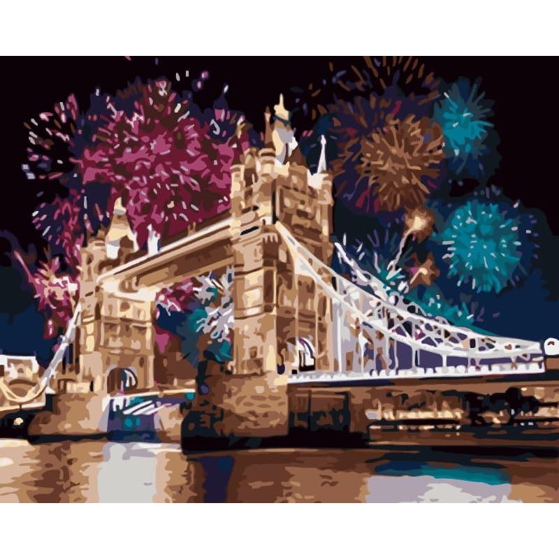 Tower Bridge Firework – Paint by Numbers - My Store