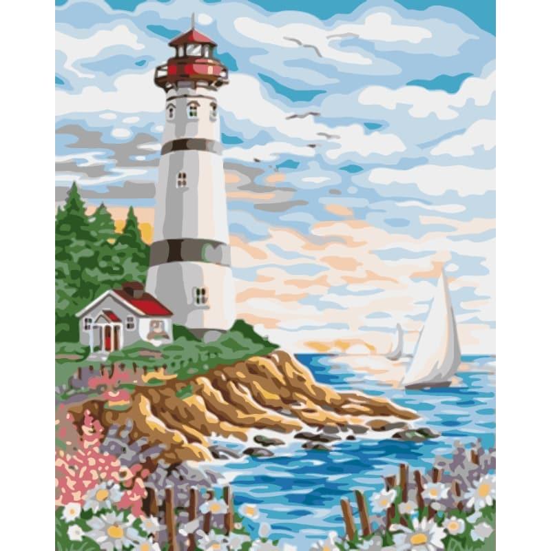 Coastal Lighthouse – Paint by Numbers - My Store