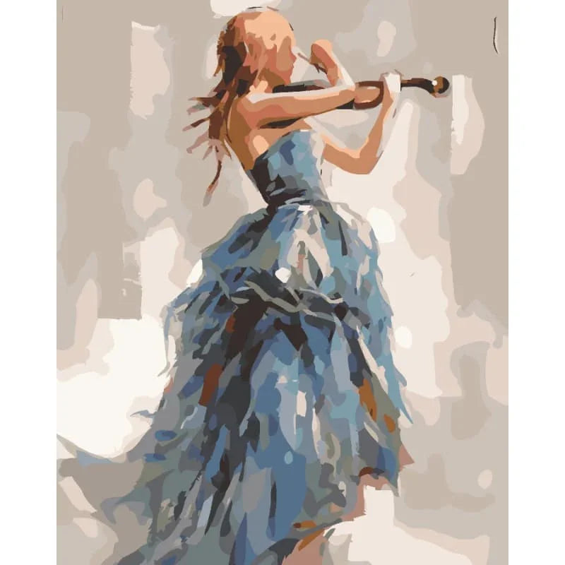 The Blue Violinist – Paint by Numbers - My Store