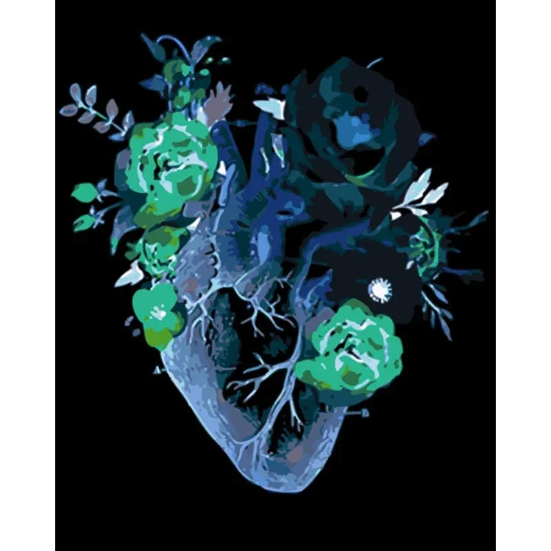 Botanical Heart – Paint by Numbers - My Store
