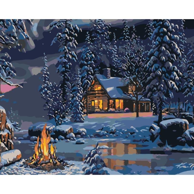 Fireside Haven – Paint by Numbers - My Store