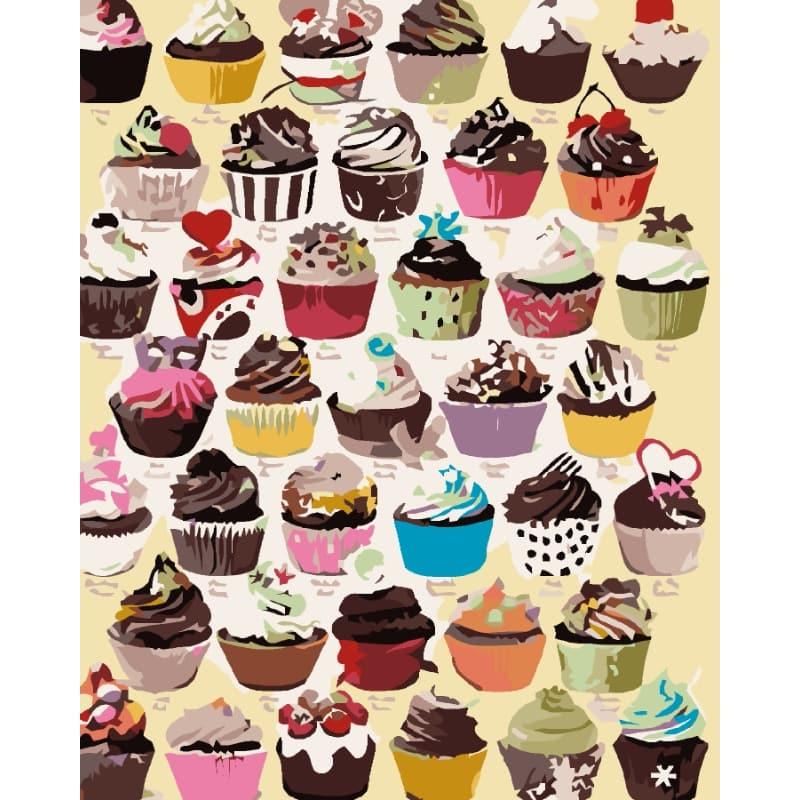 Cupcake Wonderland – Paint by Numbers - My Store