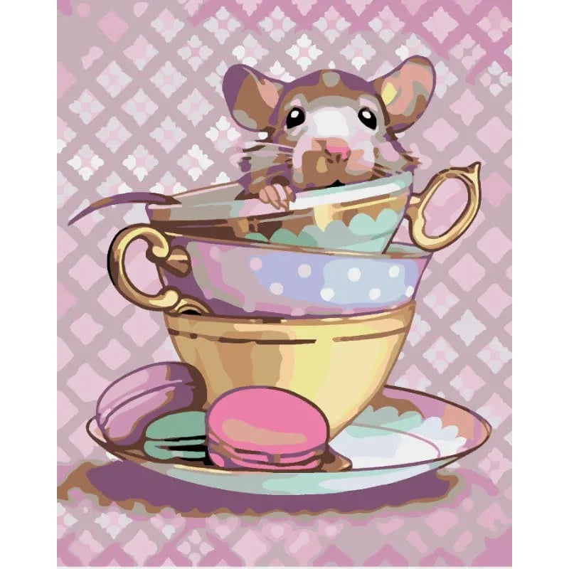 Tea Time Mischief – Paint by Numbers - My Store