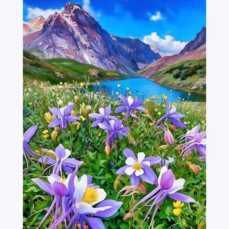 Valley in Bloom – Paint by Numbers - My Store