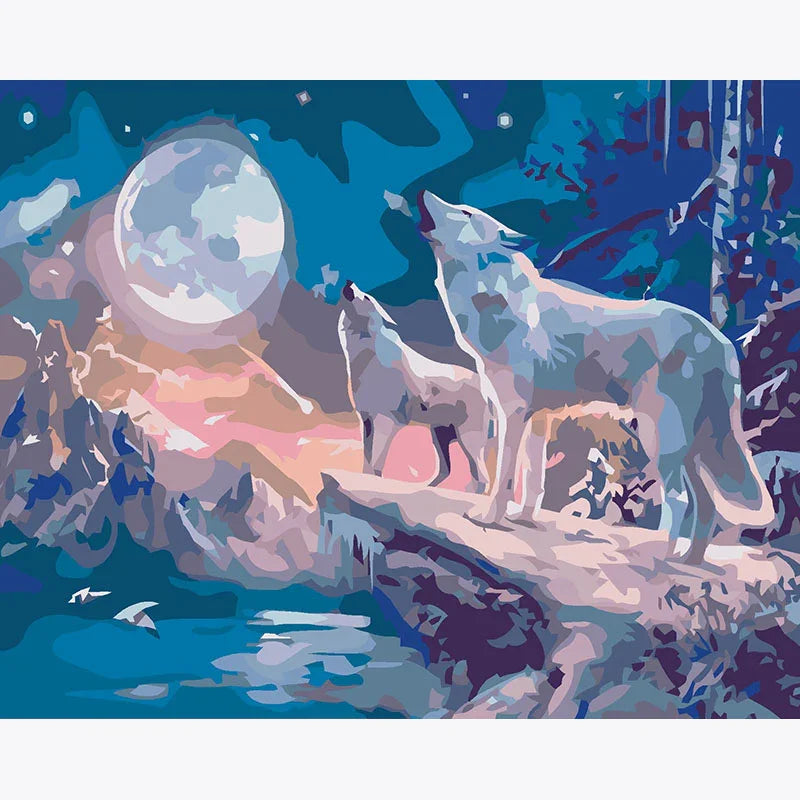 Lunar Howl – Paint by Numbers - My Store