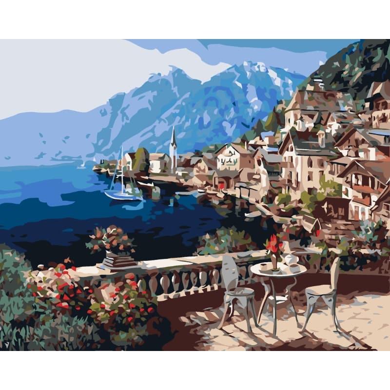 Sunlit Terrace – Paint by Numbers - My Store