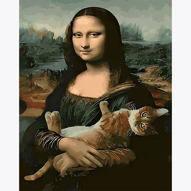 Mona and Her Feline – Paint by Numbers - My Store