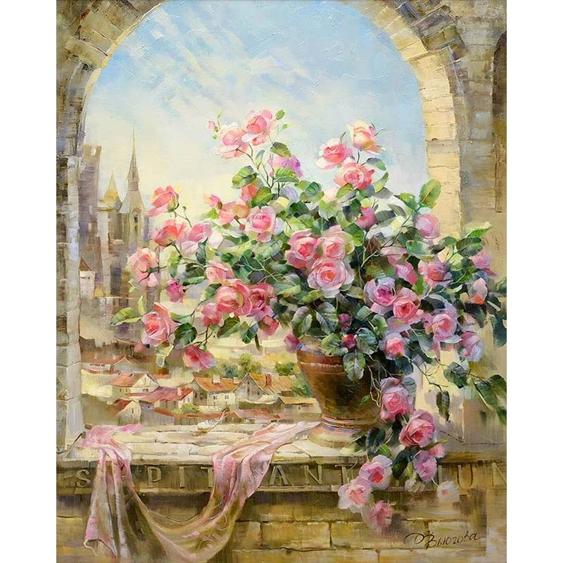 Roseview Window – Paint by Numbers