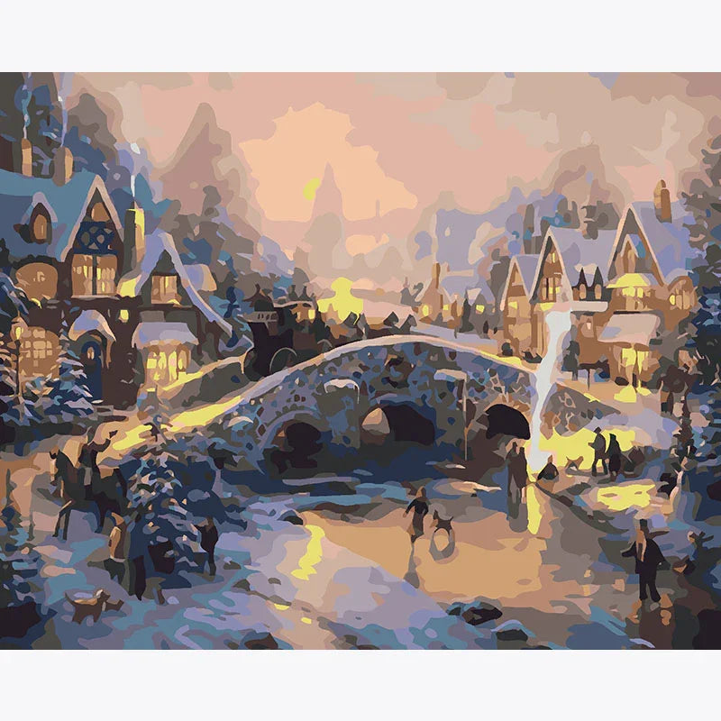 Frostlight Crossing – Paint by Numbers