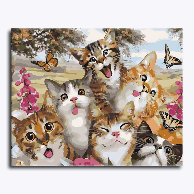 Cat-titude Party – Paint by Numbers