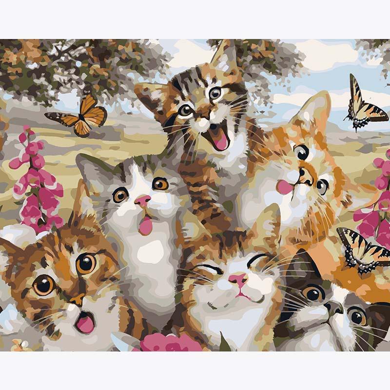 Cat-titude Party – Paint by Numbers