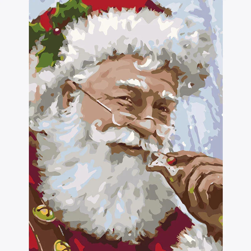Jolly Santa’s Treat – Paint by Numbers - My Store