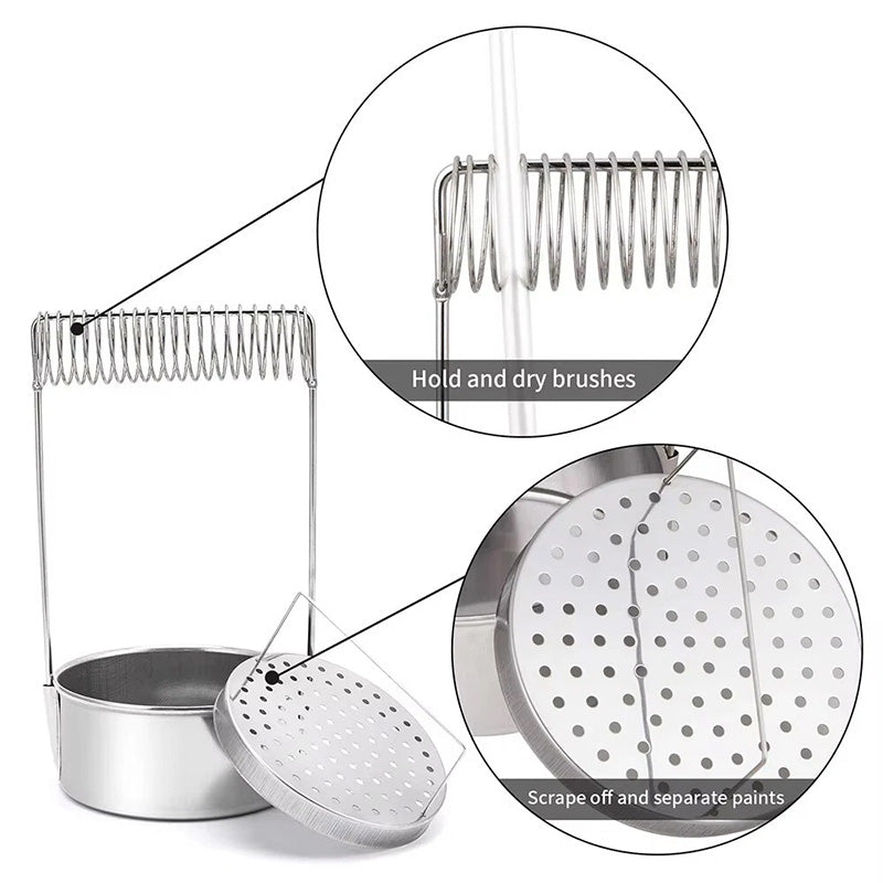Removable Stainless Steel Brush Washer with Wash Tank
