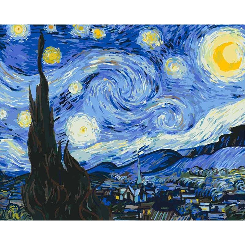 Starry Night by Van Gogh – Paint by Numbers