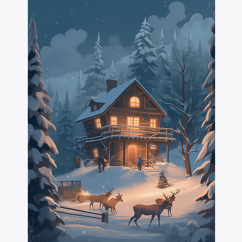 Christmas Eve Glow – Paint by Numbers