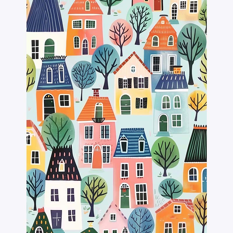 Fairy Tale Village – Paint by Numbers