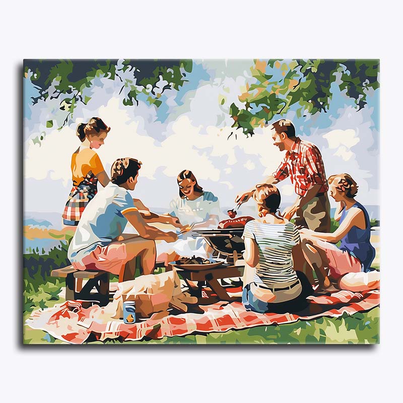 Family Picnic Day – Paint by Numbers