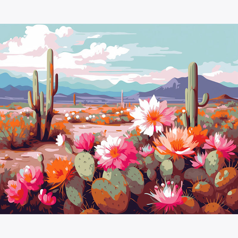 Desert Blooms – Paint by Numbers
