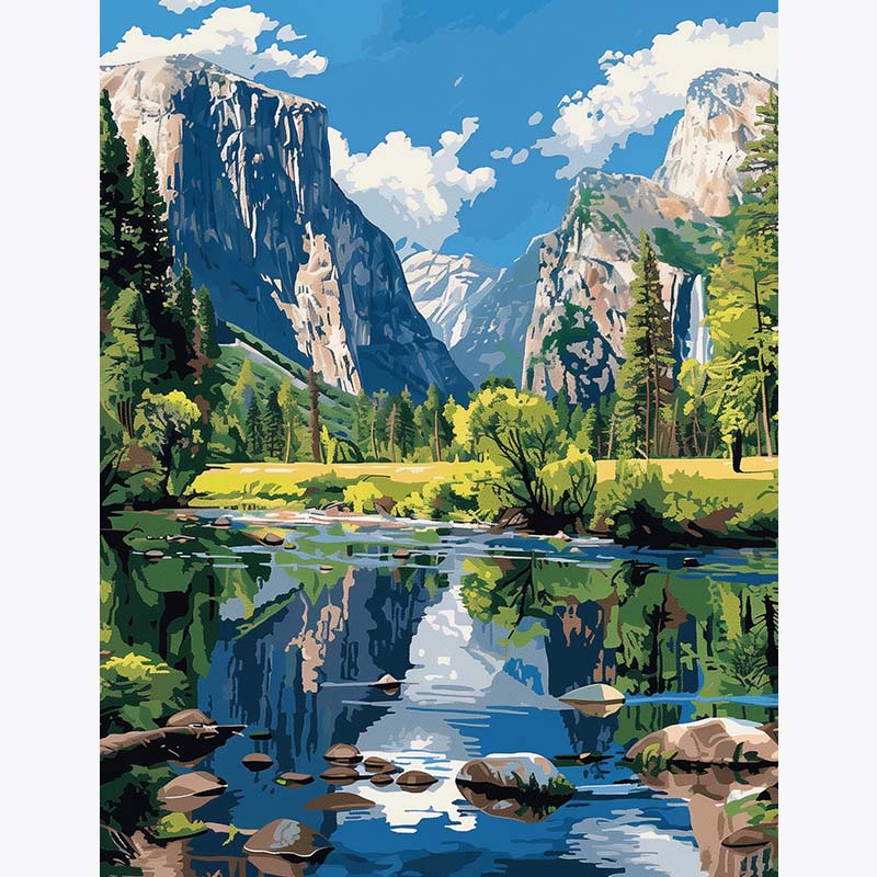 Yosemite Valley – Paint by Numbers