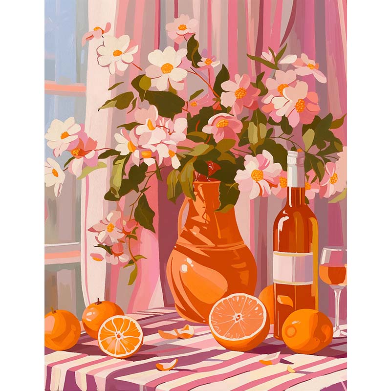 Citrus Bloom – Paint by Numbers