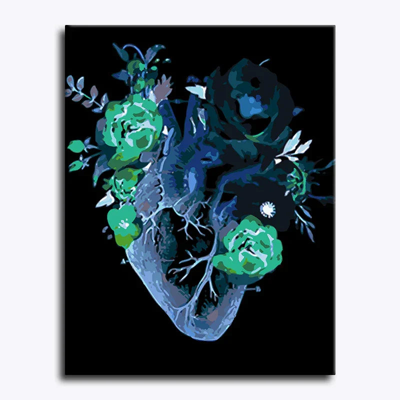 Botanical Heart – Paint by Numbers - My Store