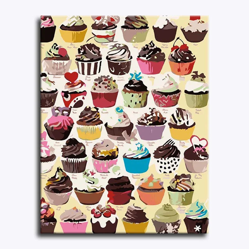 Cupcake Wonderland – Paint by Numbers - My Store